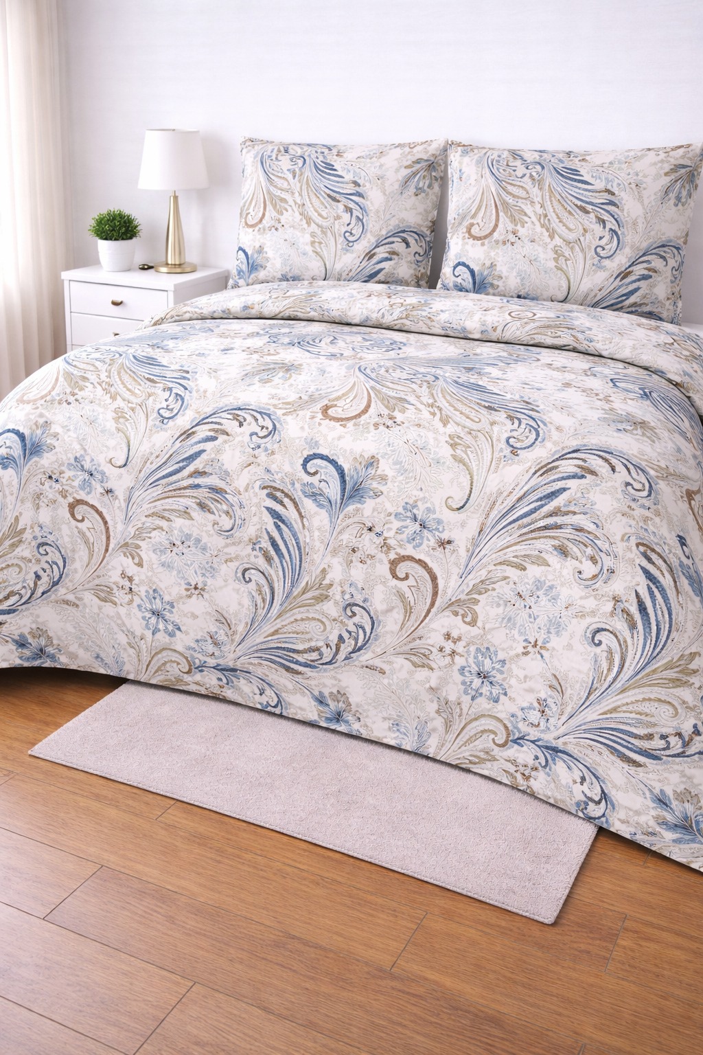 ceb6ae19-63a9-4473-b6d8-bfc453e551c7 Crystal Collection Premium Printed Bedsheet | Soft & Stylish Designer Bedding Set for Bedroom - Image 1
