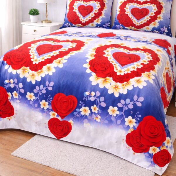 Crystal Collection Premium Printed Bedsheet | Soft & Stylish Designer Bedding Set for Bedroom