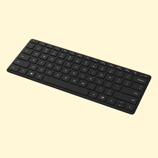 Microsoft Designer Compact Keyboard - Matte Black. Standalone Wireless Bluetooth Keyboard. Compatible with Bluetooth Enabled PCs/Mac, 21Y-00001