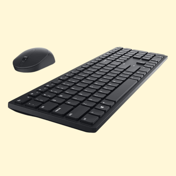 Dell KM5221W Pro Wireless Keyboard and Mouse Combo, Programmable Keys and Battery Indicator Light - Black
