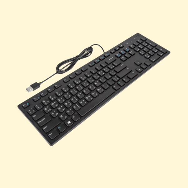 Dell KB216 Multimedia Keyboard Qwerty English-Arabic Black