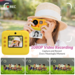 Mafiti Kids Camera Instant Print, 48MP Digital Camera with Zero Ink, Selfie 1080P Video Camera with 32G TF Card, Toys Gifts for Girls Boys Aged 3-12 for Christmas/Birthday/Holiday (Orange) - Image 4