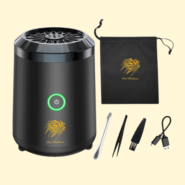 Smart Bukhoor Burner, Portable, Premium Quality, Electric Oud Incense Burner, Rechargeable USB Aroma Diffuser, Car Bukhoor, Electronic Bakhoor Burner, for Home, Car, Ramadan/Eid Gifts