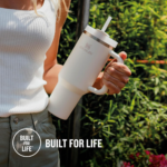 STANLEY Quencher H2.0 FlowState Tumbler 1.2L - Cold for 11 Hours - Iced for 48 Hours - Cup with Straw, Handle and Lid - Dishwasher Safe - Travel Mug for Cold or Hot Drinks - Cream Tonal - Image 4