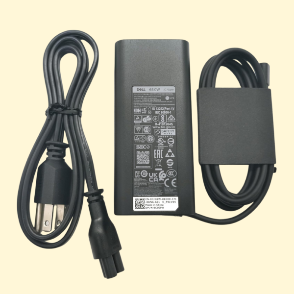 Dell 65W USB-C Laptop Charger,Latitude 9410 9420 9430 9440 9450 AC Adapter, Black, HKA65NM200