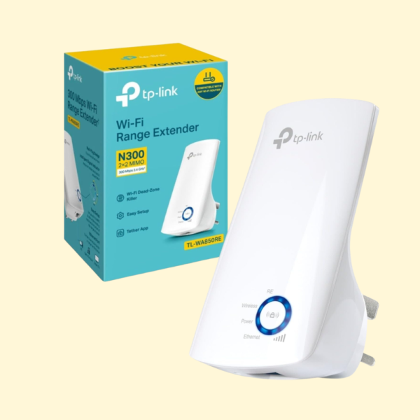 TP-Link TL-WA850RE 300Mbps Universal Wi-Fi Range Extender, Ethernet Bridge Support Wi-Fi Booster Repeater Works with any Wi-Fi Router