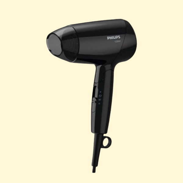 Philips Dryer Compact BHC010/13| 1200W| DC Motor dryer |ThermoProtect and CoolShot features|Foldable handle | 3 speed settings