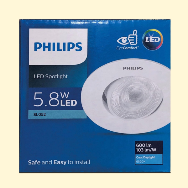 Philips LED Spotlight SL052 RD SPOT 070 5.8W 65K WH WV MET - CoolDayLight