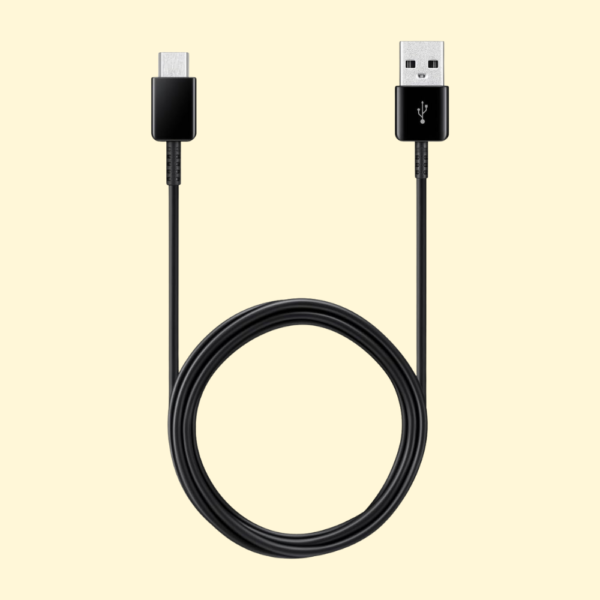 Samsung Original USB Type C Charge and Sync Cable – Genuine Samsung USB-A to USB-C Charging Cable for Fast Charging of Mobile Phones and Tablets – 1.5 m - Black