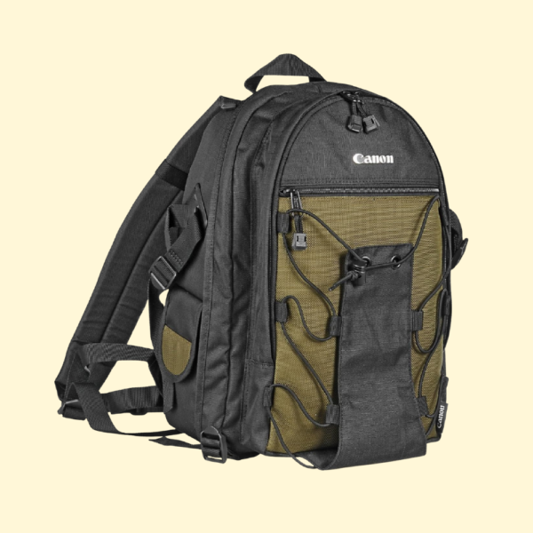 Canon Deluxe Backpack 200EG-water resistant back pack made-holds 1-2 Canon digital SLR cameras with 3-4 lenses, flash and accessories
