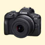 Canon EOS R100 Mirrorless Camera with RF-S 18-45mm F4.5-6.3 IS STM Lens, Black